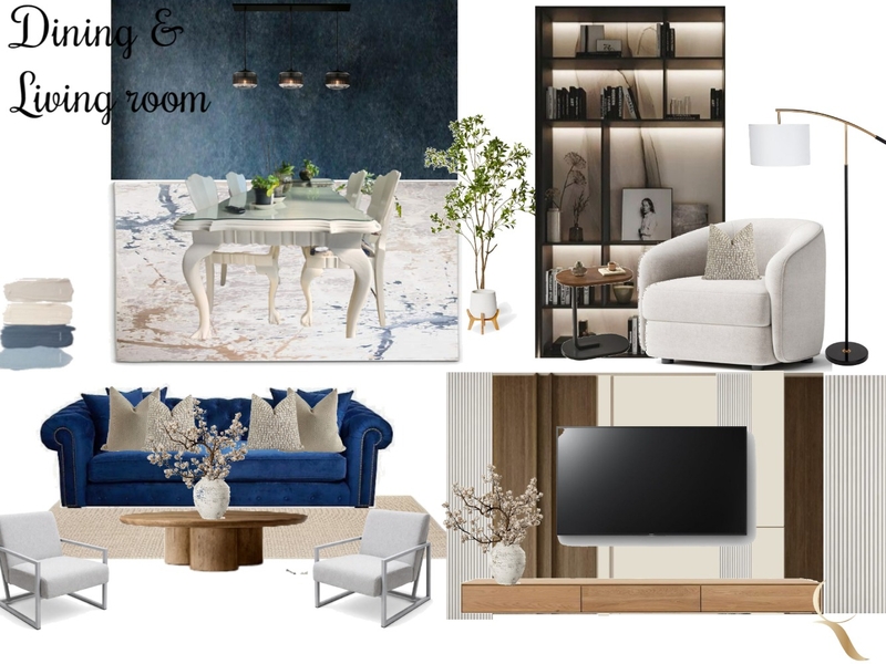 thandiwe dining and living room Interior Design Mood Board by dimakatso