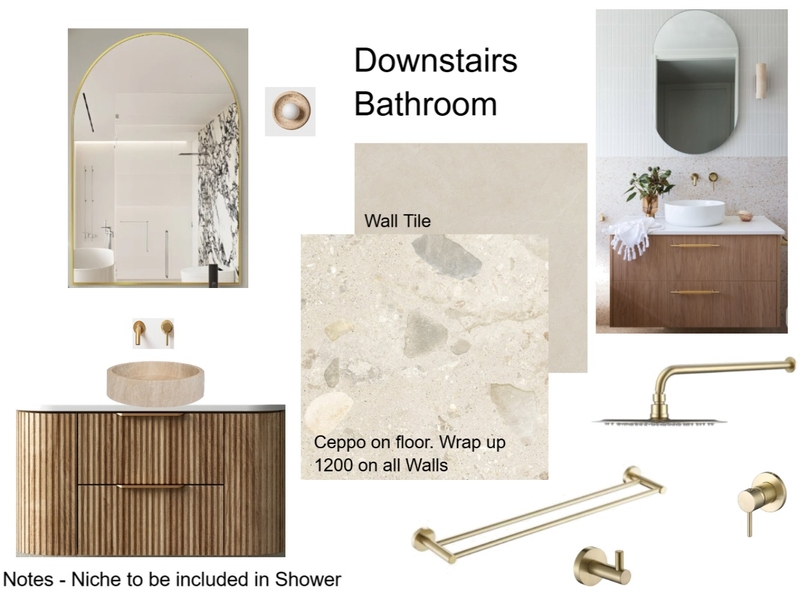 Powder Room Interior Design Mood Board by staged design