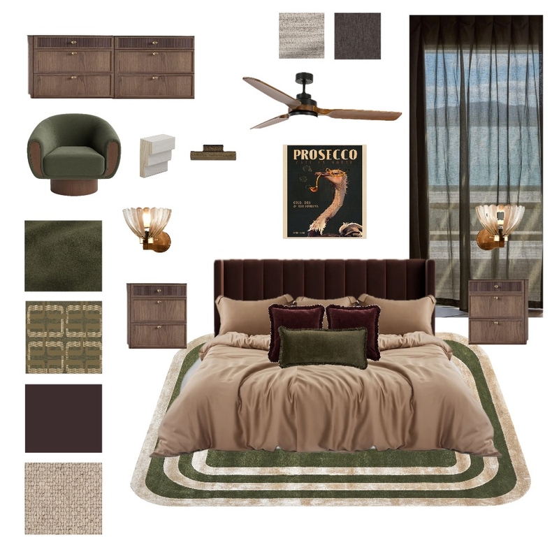 Contempory Art Deco Bedroom Mood Board by Dune Drifter Interiors on Style Sourcebook