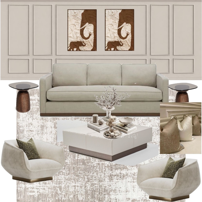 Dexter Doldron Living Room Interior Design Mood Board by jdarinteriors