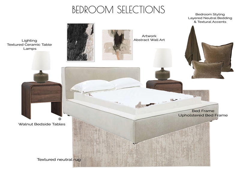 Bedroom Nick Interior Design Mood Board by HOUSE OF MAY DESIGNS