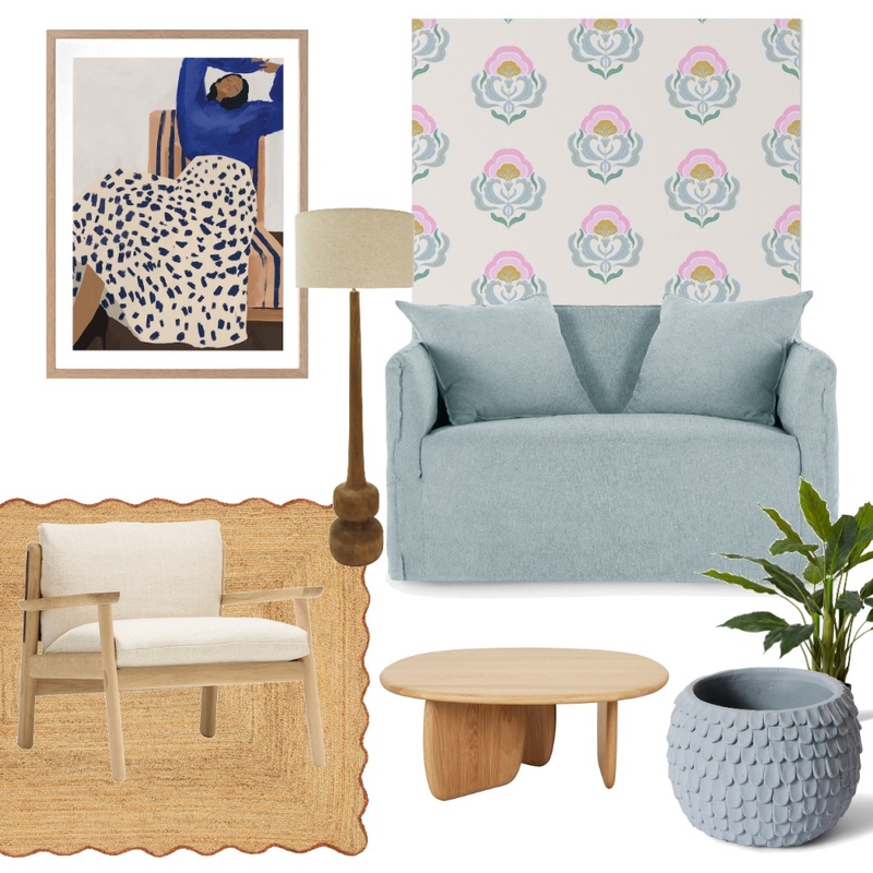 faux florals Interior Design Mood Board by Xime