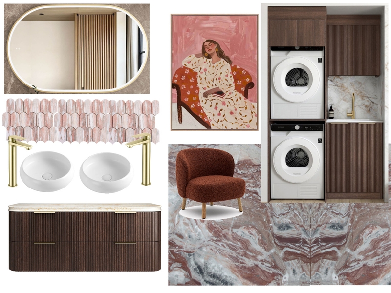 Havana Walnut and Burgundy Mood Board by Otti Australia on Style Sourcebook