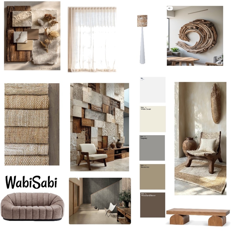 Wabi Sabi Interior Design Mood Board by Honni_louise Wabi Sabi Interior Design Mood Board by Honni_louise