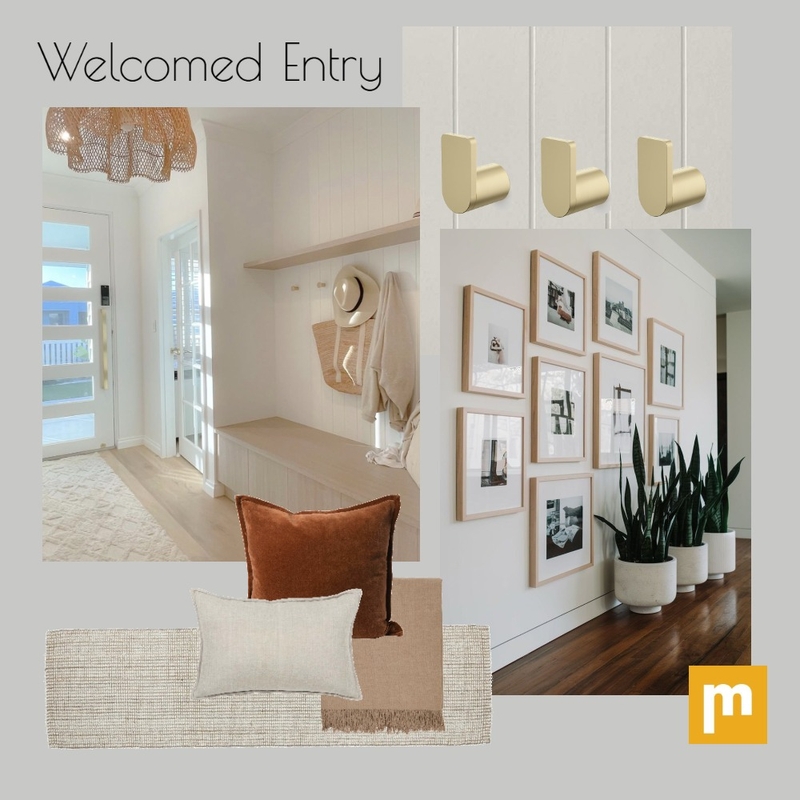 Welcomed Entry Interior Design Mood Board by Morrissey Blinds & Interiors - Home Styling