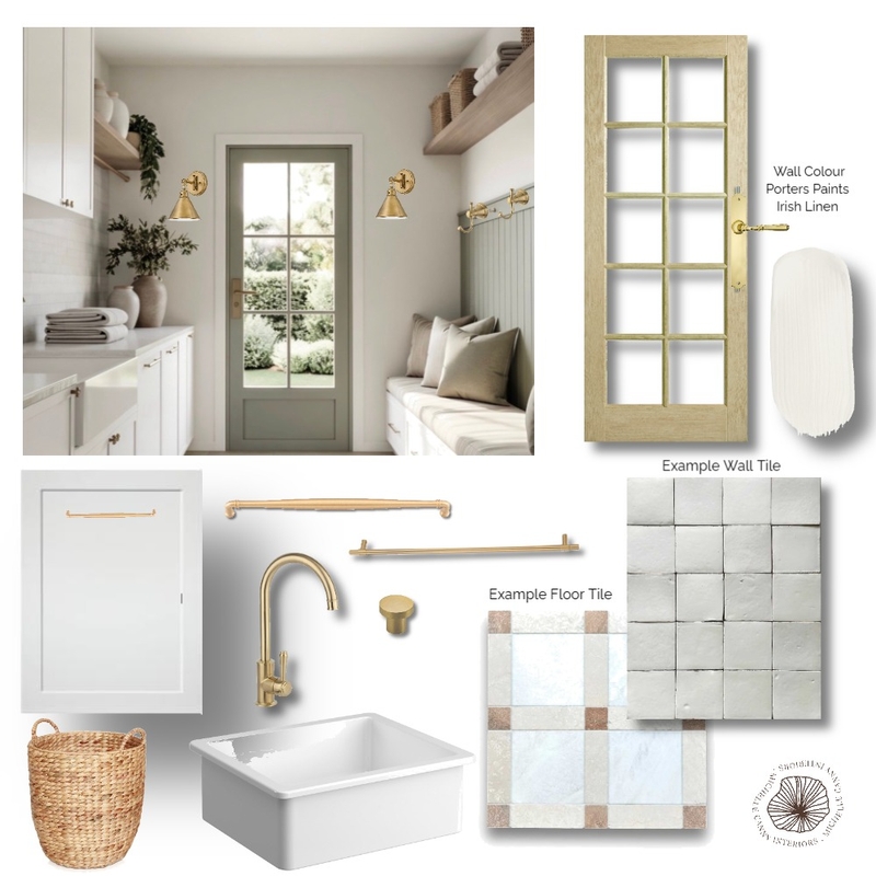 Laundry Design for Courtney Interior Design Mood Board by Michelle Canny Interiors Laundry Design for Courtney Interior Design Mood Board by Michelle Canny Interiors