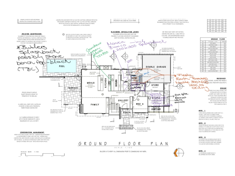 Jones Downstairs Tile Markup Interior Design Mood Board by Styled Interior Design