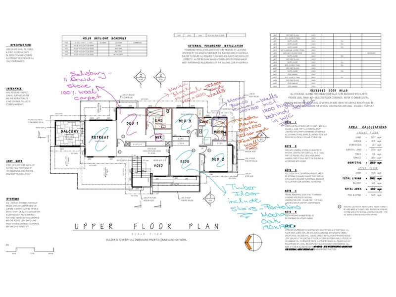 Jones Upstairs Tile Markup Interior Design Mood Board by Styled Interior Design