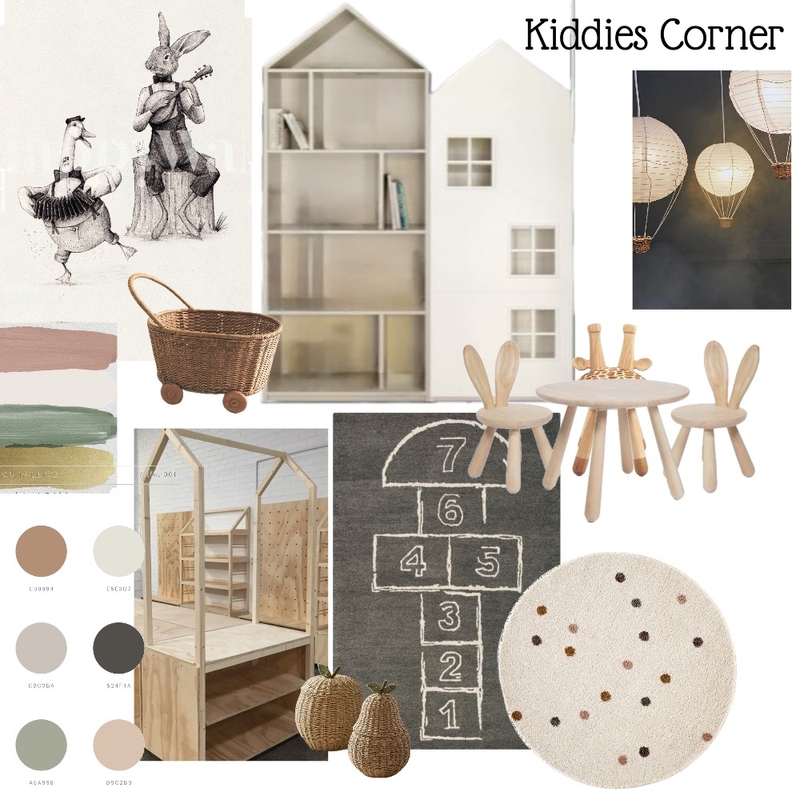 Kiddies Corner Interior Design Mood Board by otjiwa@gmail.com