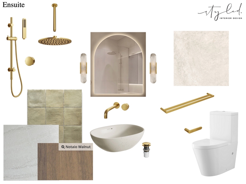 Maine - Ensuite Interior Design Mood Board by Styled Interior Design