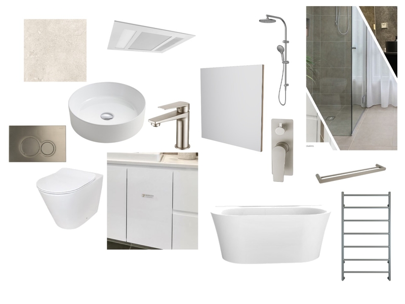 Bathroom Interior Design Mood Board by ayedeezee