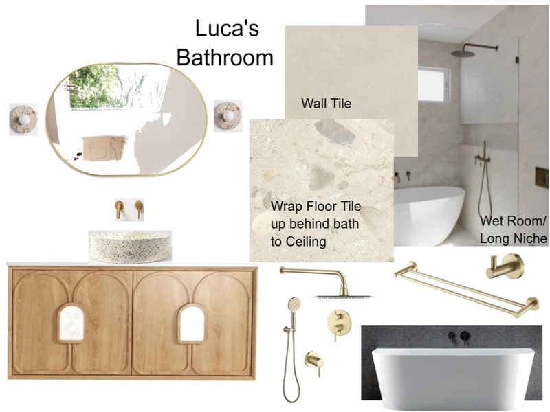 Lucas Bathroom Mood Board by staged design on Style Sourcebook