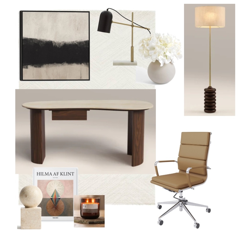 Chelsea Water 3 study room wood Interior Design Mood Board by Lovenana