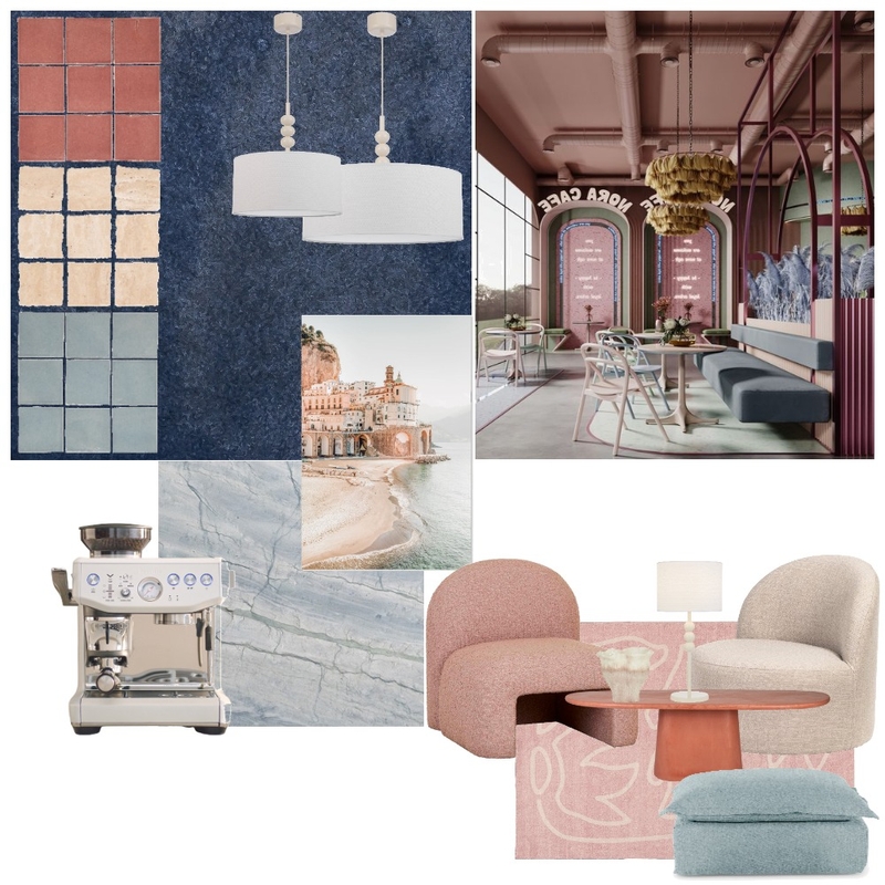 Random Cafe Mood Board by HayaIbrahim on Style Sourcebook