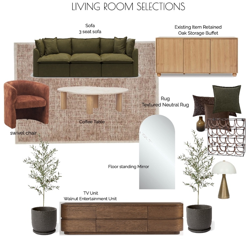 NICK LIVING ROOM Mood Board by HOUSE OF MAY DESIGNS on Style Sourcebook