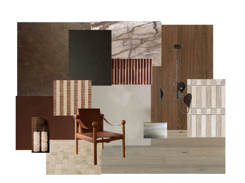 Hunter Office Sample Board Interior Design Mood Board by parisbell