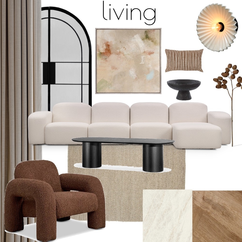 Australian Living Interior Design Mood Board by Project Abode