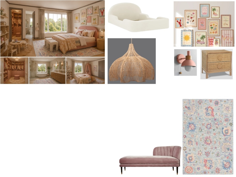 Stevie's bedroom Interior Design Mood Board by svalenta