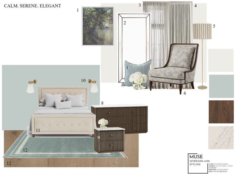 MASTER BEDROOM Interior Design Mood Board by lauren-b
