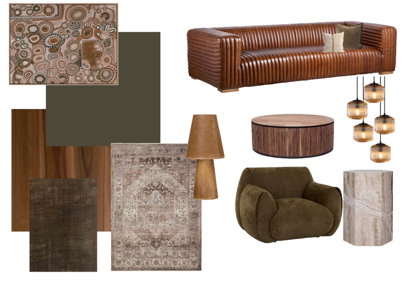 masculine lounge room Mood Board by Pauline Buchanan on Style Sourcebook