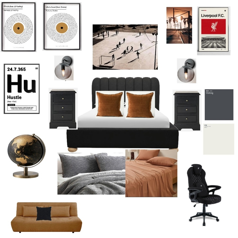 Mason's Room Interior Design Mood Board by Sarah
