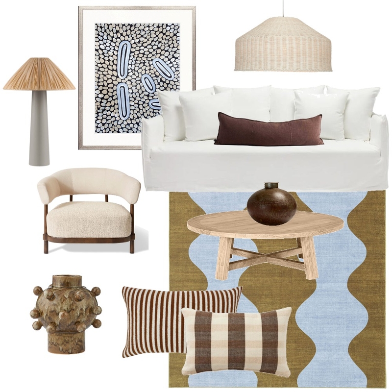 Modern Lounge Room Mood Board by DOWN THE LANE by Tina Harris on Style Sourcebook