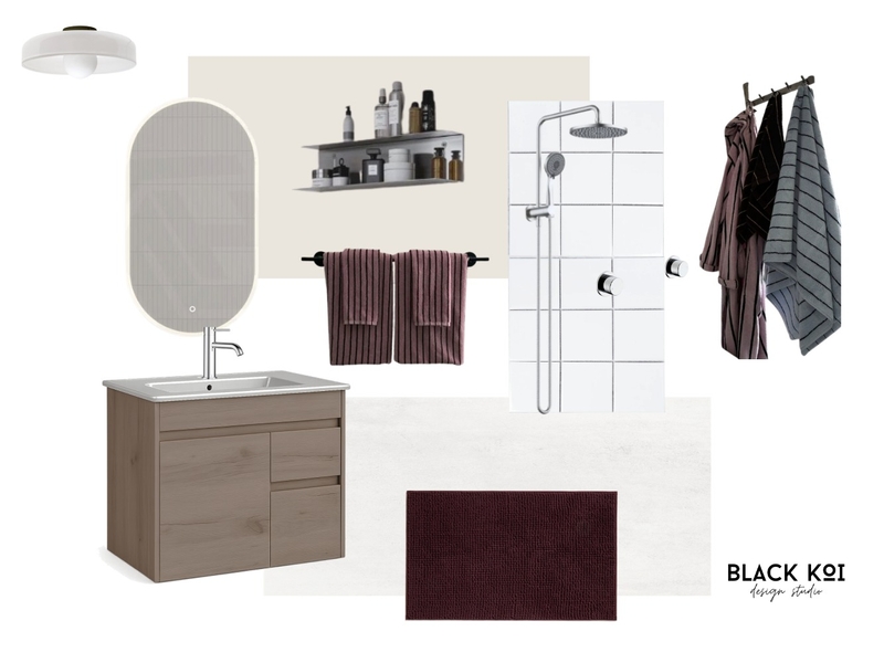 Bathroom - SAFFI Interior Design Mood Board by Black Koi Design Studio