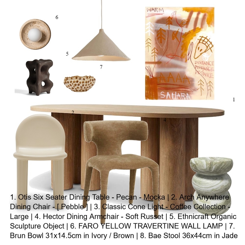 dining room Interior Design Mood Board by Kind of Nice