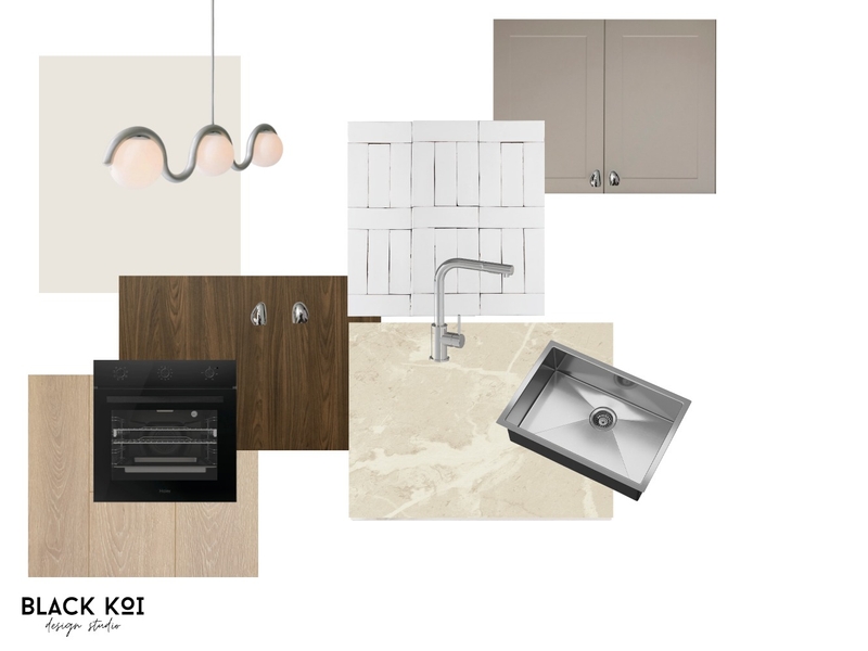 Kitchen V2 - SAFFI Interior Design Mood Board by Black Koi Design Studio