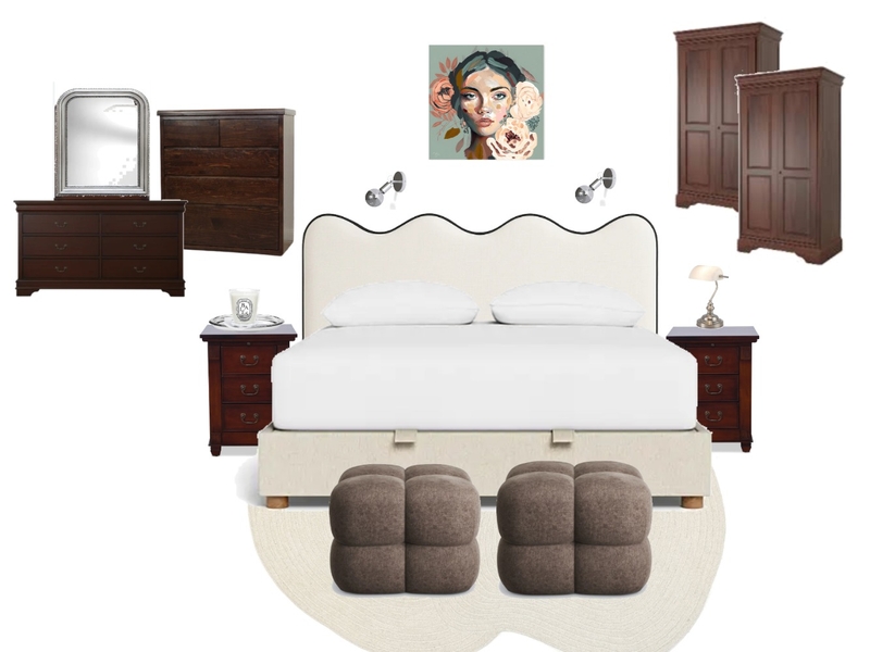 studio bedroom Interior Design Mood Board by Sonya Ditto