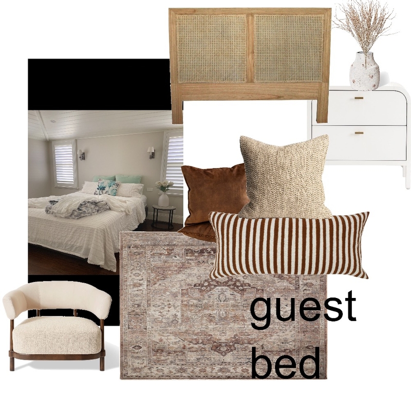 Guest bed Interior Design Mood Board by Emma McEncroe