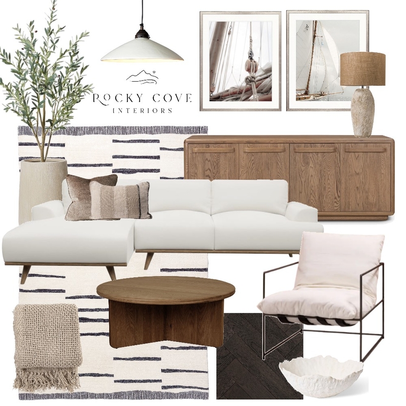 Australian Louge - coastal Interior Design Mood Board by Rocky Cove Interiors