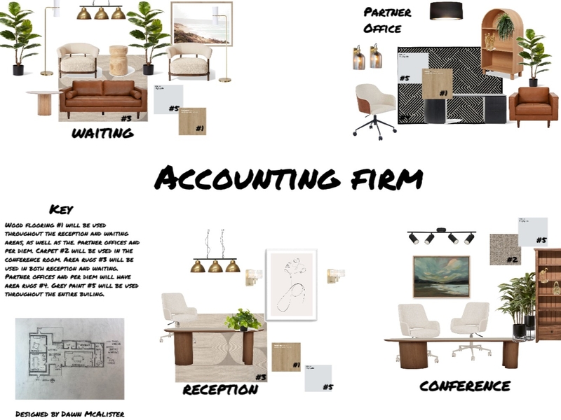 Accounting Firm Presentation Board Interior Design Mood Board by DMcAlister