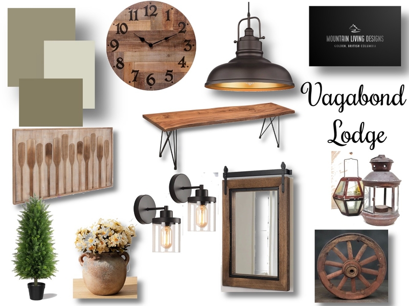 Vagabond Lodge Interior Design Mood Board by MOUNTAIN LIVING DESIGNS