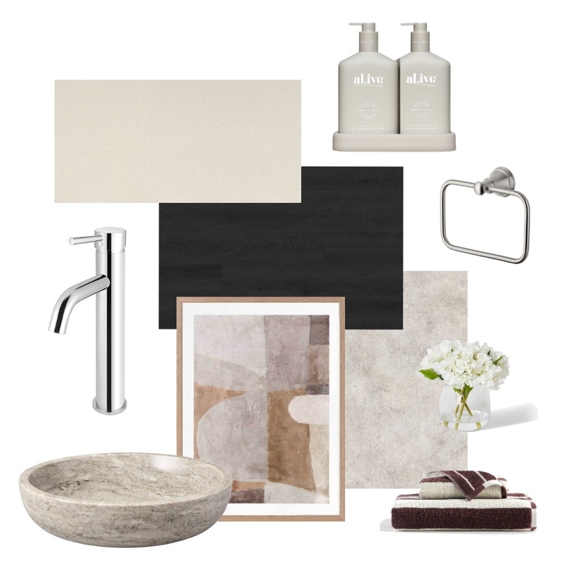 Angela Cole - guest Bathroom Interior Design Mood Board by MizzLadyy Angela Cole - guest Bathroom Interior Design Mood Board by MizzLadyy