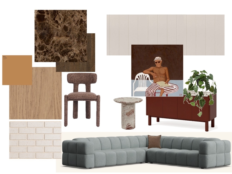 Living & Dining Interior Design Mood Board by Peak Projects