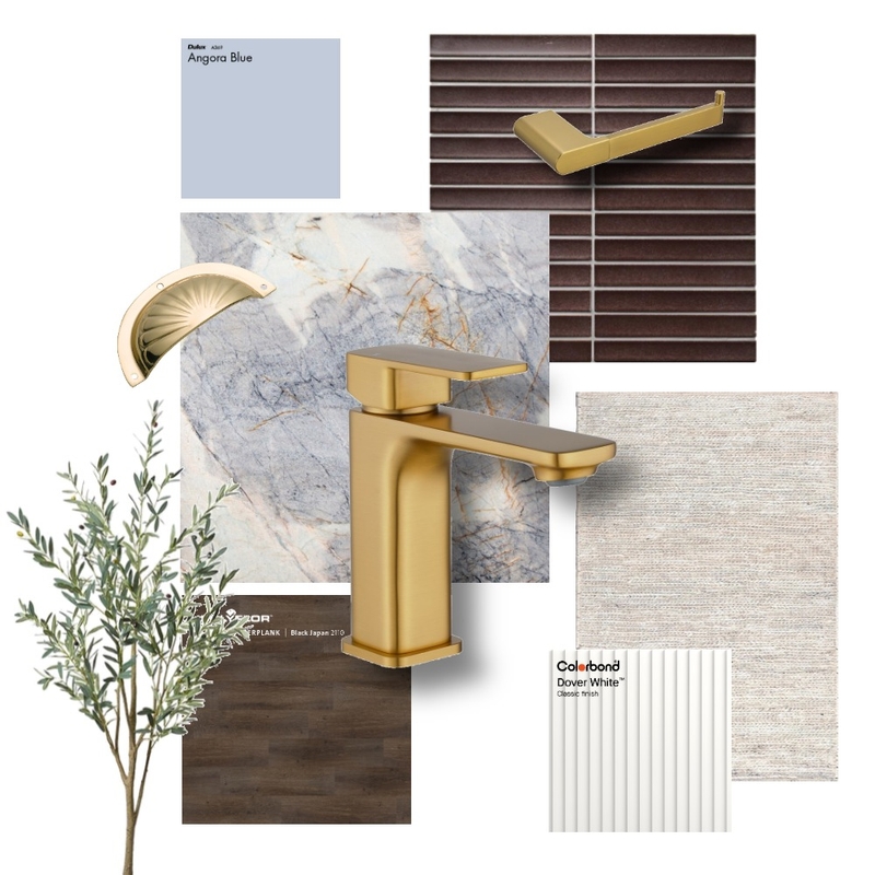 Ivano Brushed Brass Interior Design Mood Board by Aquaperla Ivano Brushed Brass Interior Design Mood Board by Aquaperla