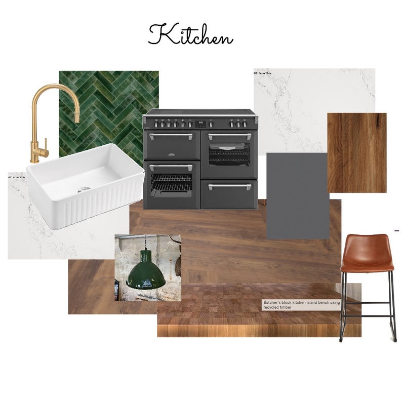 Kitchen 1592 Tram Road Interior Design Mood Board by fleurwalker