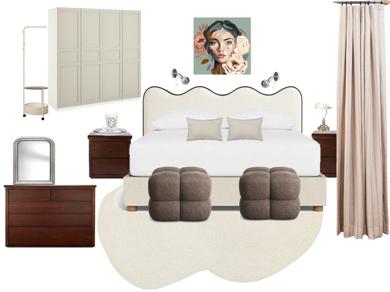 studio bedroom option 2 james lane cabinets Interior Design Mood Board by Sonya Ditto