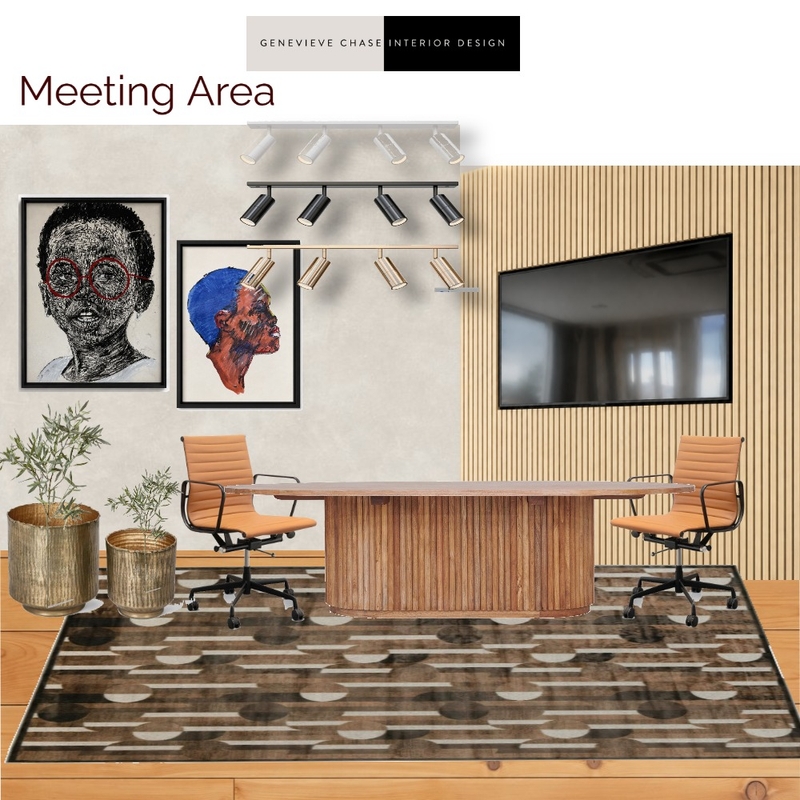 Project DM Sample Board Meeting Area Interior Design Mood Board by Genevieve Chase Interior Design