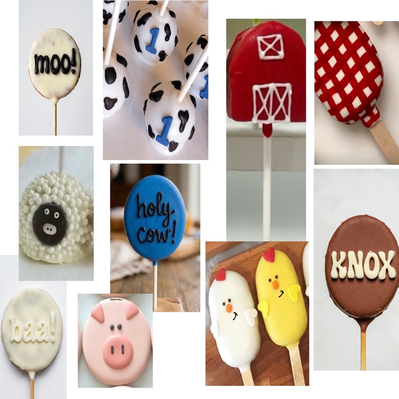 Knox's 1st B-day Cake Pops Interior Design Mood Board by AlexaWhitehurst