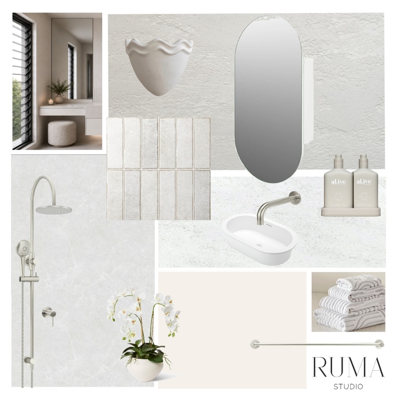 Meadow House - Ensuite Mood Board by Ruma Studio on Style Sourcebook