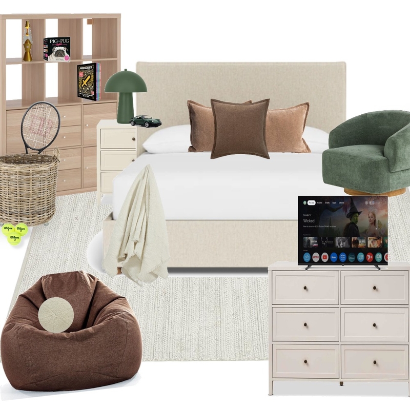 Dane's room Interior Design Mood Board by State of Design