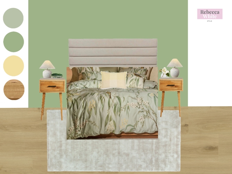 Guest Room Mood Board by Rebecca White Style on Style Sourcebook