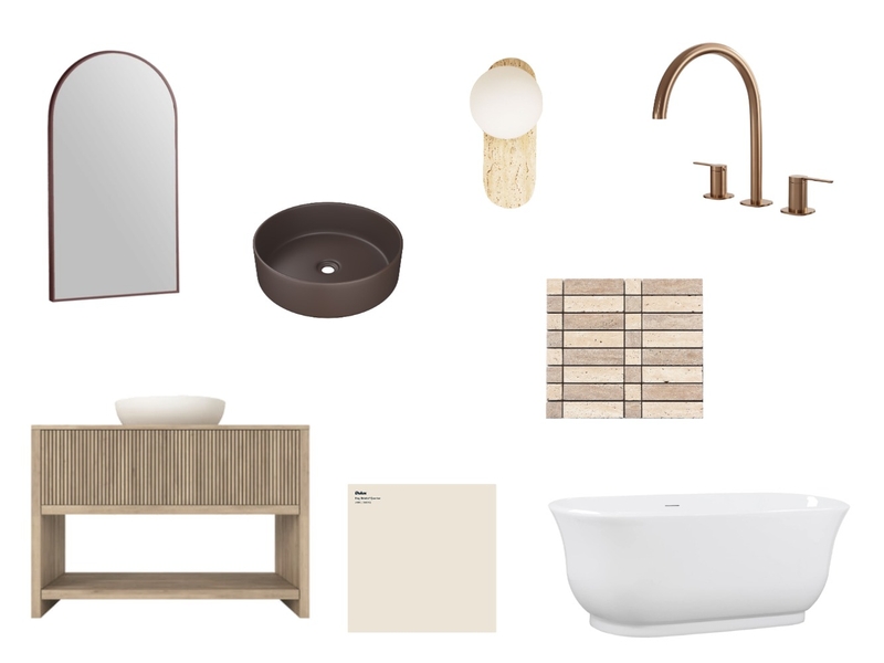 Bathroom Tonal Interior Design Mood Board by Style Sourcebook
