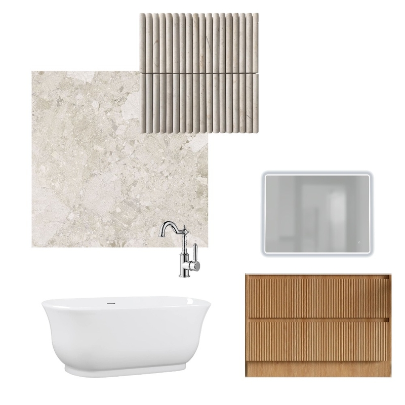 Our Guest Bathroom Interior Design Mood Board by Chantelborg1314