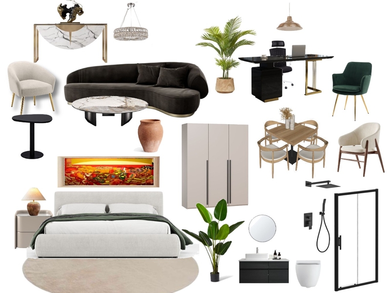 اثاث فندق Interior Design Mood Board by heyam