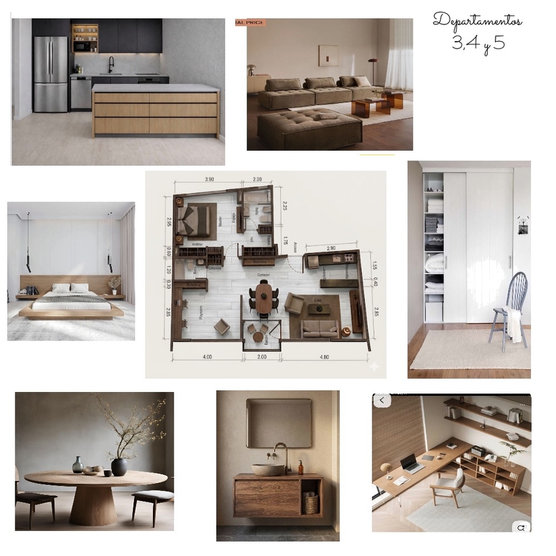 modelo piso 3,4 y 5 Interior Design Mood Board by chardon_cristina@hotmail.com