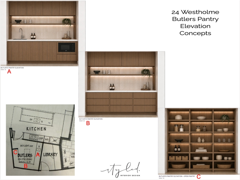 Mangan - Butlers Elevation Concepts Interior Design Mood Board by Styled Interior Design