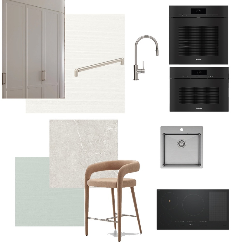 Kitchen with a hint of sage Interior Design Mood Board by Sharryn Moss